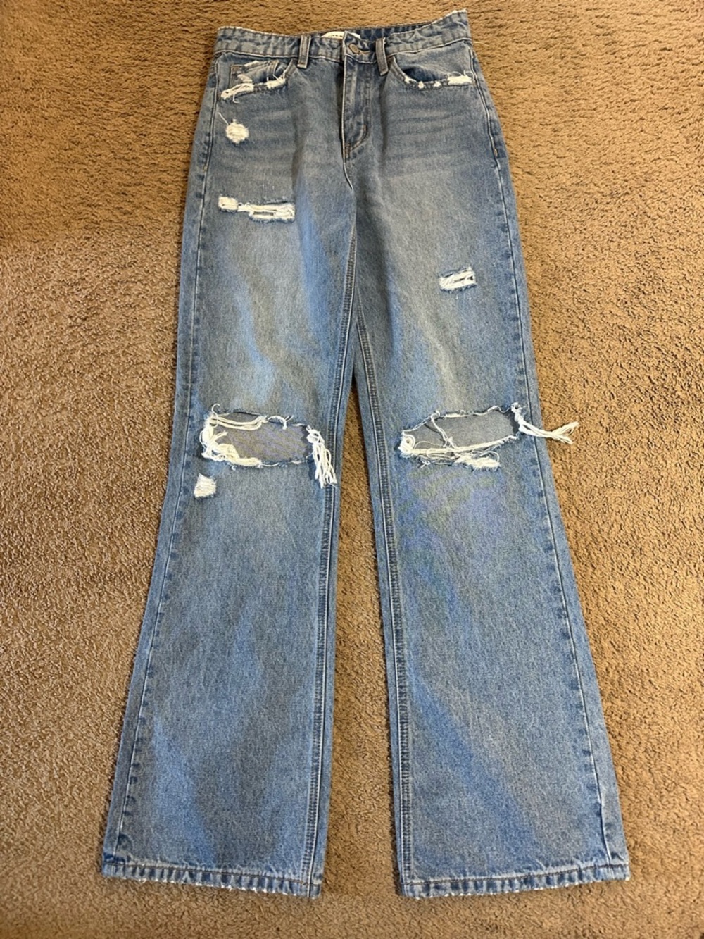 Flying Monkey Women’s Distressed High Rise Blue Jeans Size 26